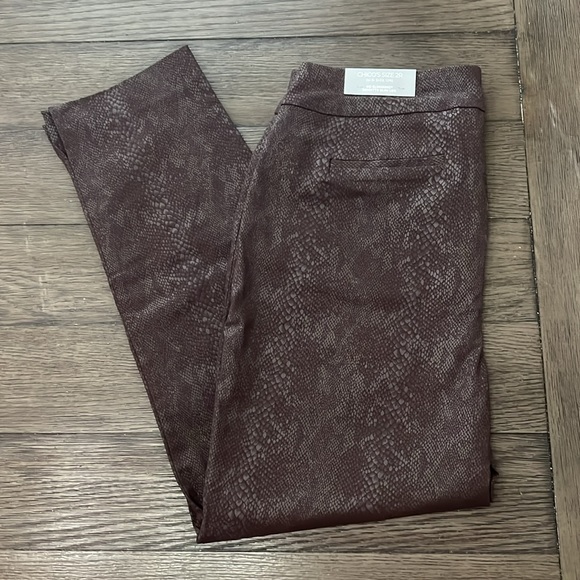 Chico’s So Slimming Brigitte Slim Ankle Pants reptile print - Picture 9 of 15